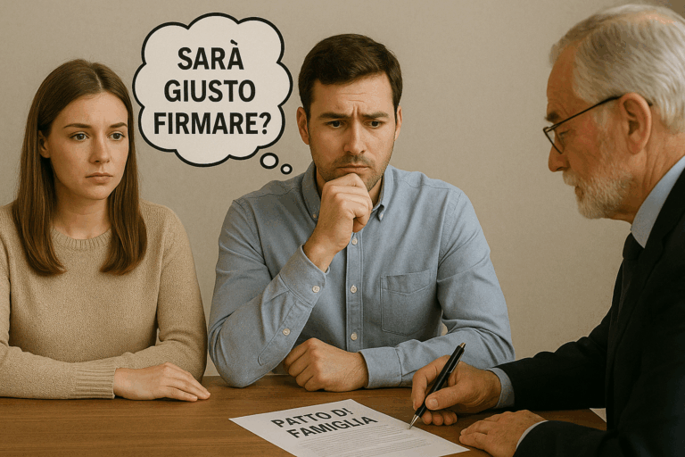 patto di famiglia pro e contro