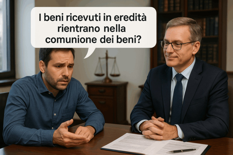 I beni ricevuti in eredità rientrano nella comunione dei beni? Tutto quello che devi sapere